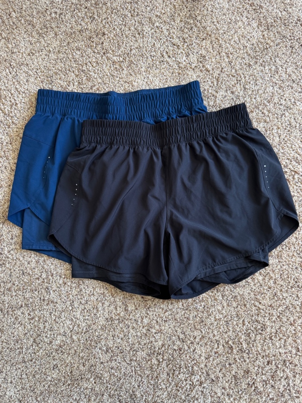 two pairs - nwot avia lined running shorts - size large
